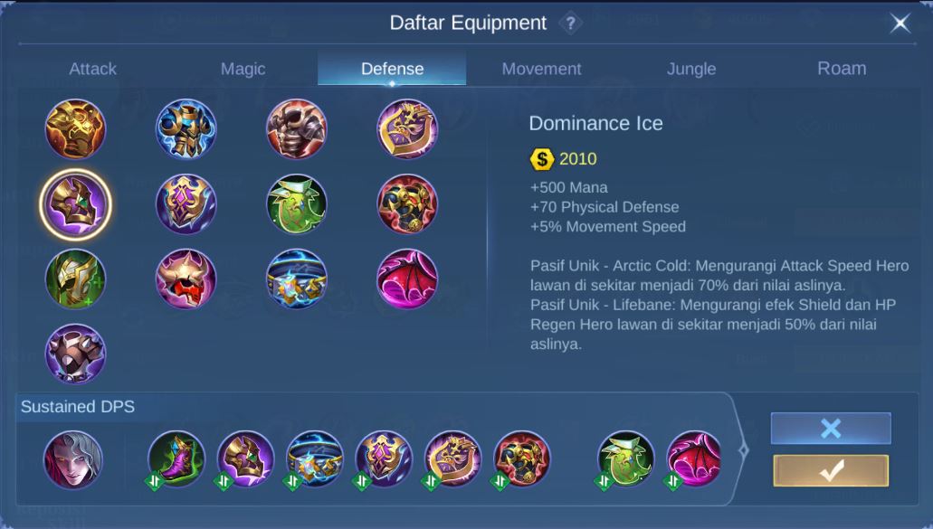 Build Item Arlott Tank Terkuat
